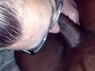 I'm suckin a big black dick with my mouth.