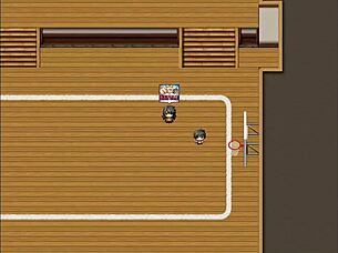 succubus in hentai game gives footjob with big boobs leading to creampie