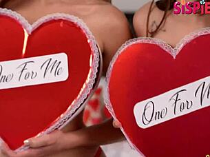 Stepsis and friend crave Valentine's dick 😘❤️