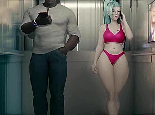 Fucking Seraphine in the elevator anime hentai scene 😘