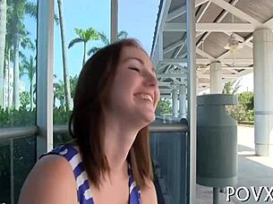 i'm natalie lust, getting my small tits sucked and doggystyle fucked by my couple