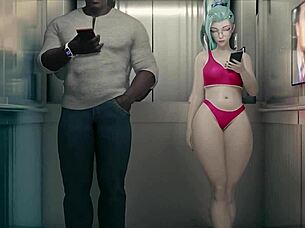 Fucking Seraphine in the elevator anime hentai scene 😘