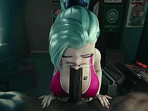 Fucking Seraphine in the elevator anime hentai scene 😘