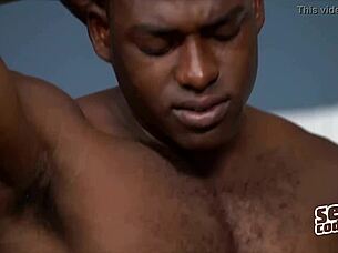 Desmond sucks hunk's cock in gay fantasy