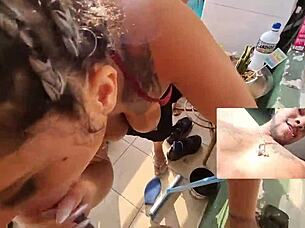 Casal fudendo na varanda e eu entrei na brincadeira, Caah Kabulosa!