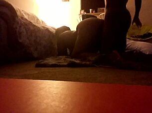 Big Ass Juicy Brown Chick Suck Then Fucked At Home