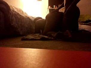 Big Ass Juicy Brown Chick Suck Then Fucked At Home