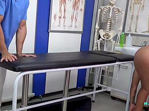 Physiotherapist gives special massage