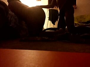 Big Ass Juicy Brown Chick Suck Then Fucked At Home