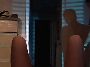 Halloween sexy nude blonde girl on bed