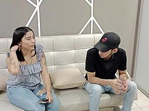 stepsister deep throats my cock