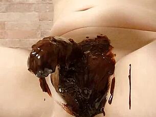 japanese gay amateurs cook chocolate banana with penis