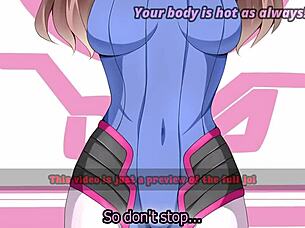 D.Va Overwatch Edging Game Features Light Femdom and Submissive Scenarios with Multiple Endings in Patreon Exclusive Preview