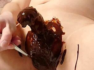 japanese gay amateurs cook chocolate banana with penis