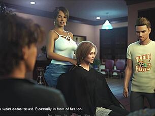 In this game, a wife and her stepmother share an intimate moment in scene 267.