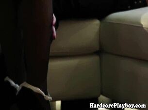 Beautiful Glam Asian Babe Mounts Her Man In Heels And Stockings