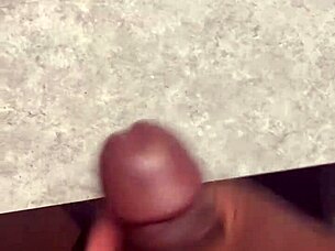 Huge Cumshot All Over My Bathroom Counter!