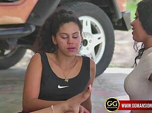 Wow, Watch This Brunette Latina Get Her Toes Sucked in a Lesbian Fetish Scene!