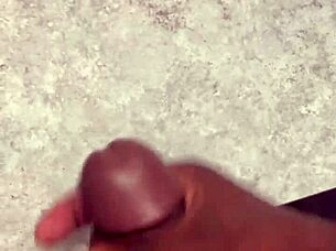 Huge Cumshot All Over My Bathroom Counter!