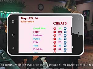 In this game, a wife and her stepmother share an intimate moment in scene 267.