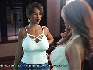 In this game, a wife and her stepmother share an intimate moment in scene 267.
