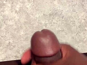 Huge Cumshot All Over My Bathroom Counter!