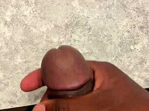 Huge Cumshot All Over My Bathroom Counter!