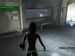 fallout 4 features gay blowjob scene with nude girl