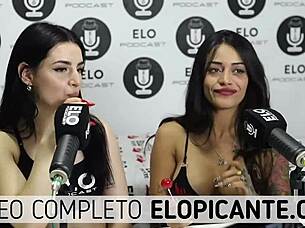 Bisexual Lesbians Kiss Lollipop