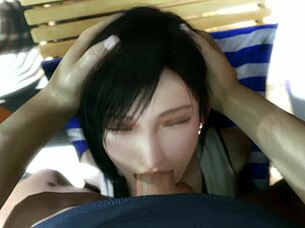 Tifa Special Short Animation With Deepthroat Blowjob And Facial Cumshot