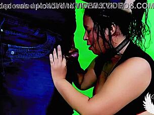 Sucking cock until cumshot in mouth and swallowing semen