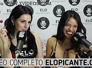 Bisexual Lesbians Kiss Lollipop