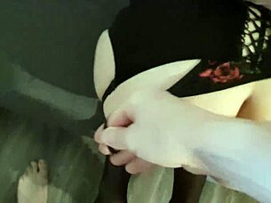 Submissive girl choked and gagged on big cock