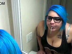 Kyra Hellfire in spy compilation.