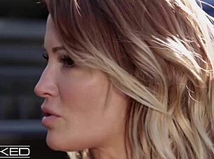 Jessica Drake enjoys a passionate outdoor car scene in Wicked Pictures