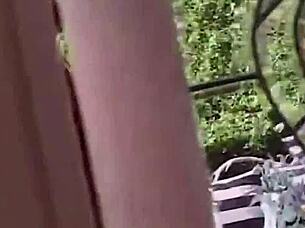 Redhead joins raw threesome with two strangers