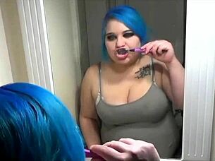 Kyra Hellfire in spy compilation.