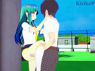 lum from urusei yatsura has intense sex in 2022 hentai with creampie