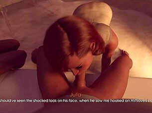 big tits blowjob on monster cock