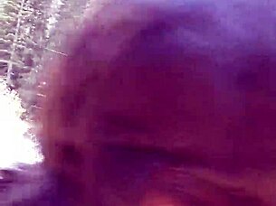 petite latina sucks huge cock and swallows cum by riverfront