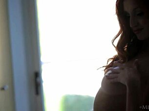 Metart - redhead babe michelle h undresses softly in solo model shoot