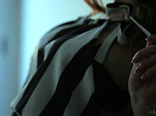 Metart - redhead babe michelle h undresses softly in solo model shoot