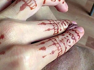 Masturbating with Panties in Pussy to Orgasm