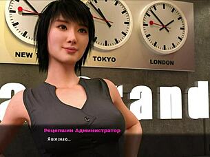 Fashionbusiness Girl Sucks Finger While Caressing Herself