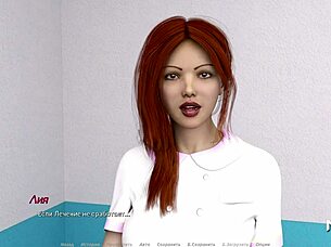 blonde milf poses nude in acting lessons for anime hentai game