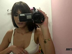 dana masturbates in dressing room