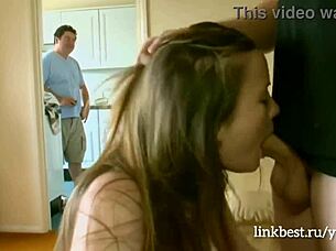 Wild teen girlfriend fucks friend in group setting