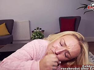 a british blonde neighbor gets picked up by a german tourist for a public fuck date