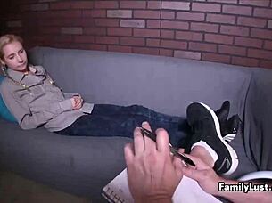 horny cheerleader feels excited fucking that big cock.