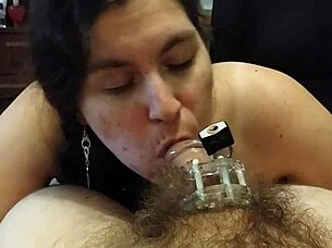 This chastity blowjob is all about teasing femdom control 😏